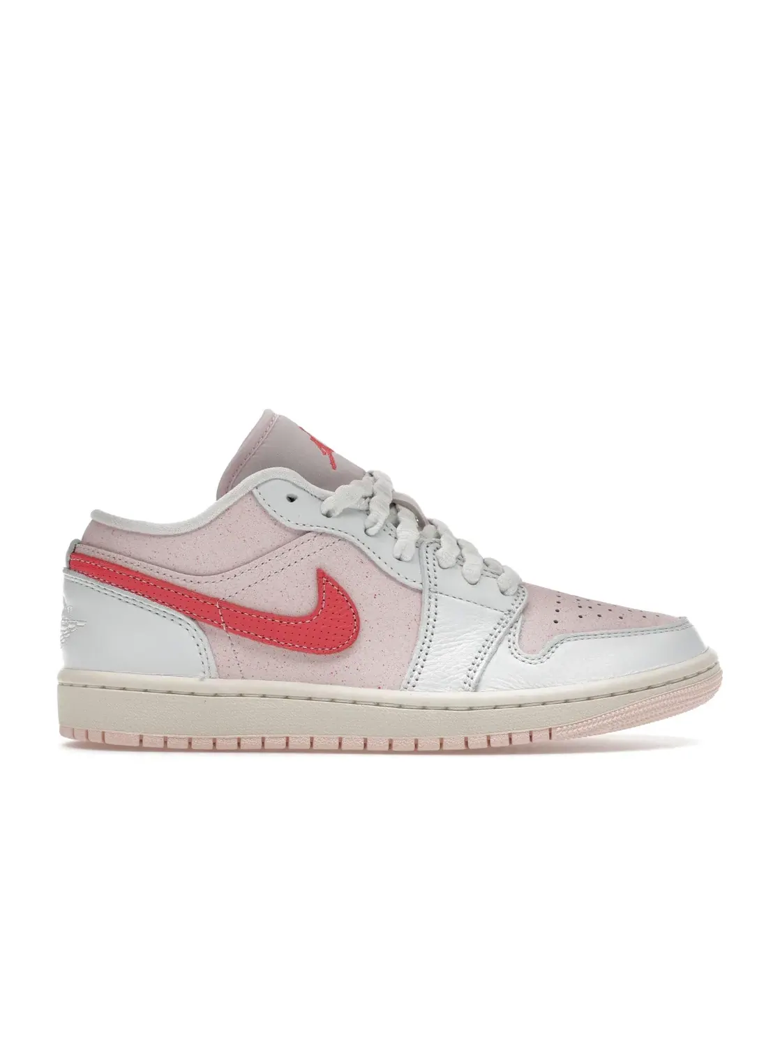 Женские кроссовки Lifestyle с пастельным принтом Jordan 1 Low SE — изображение 1 из 4, белый/светлый розовый