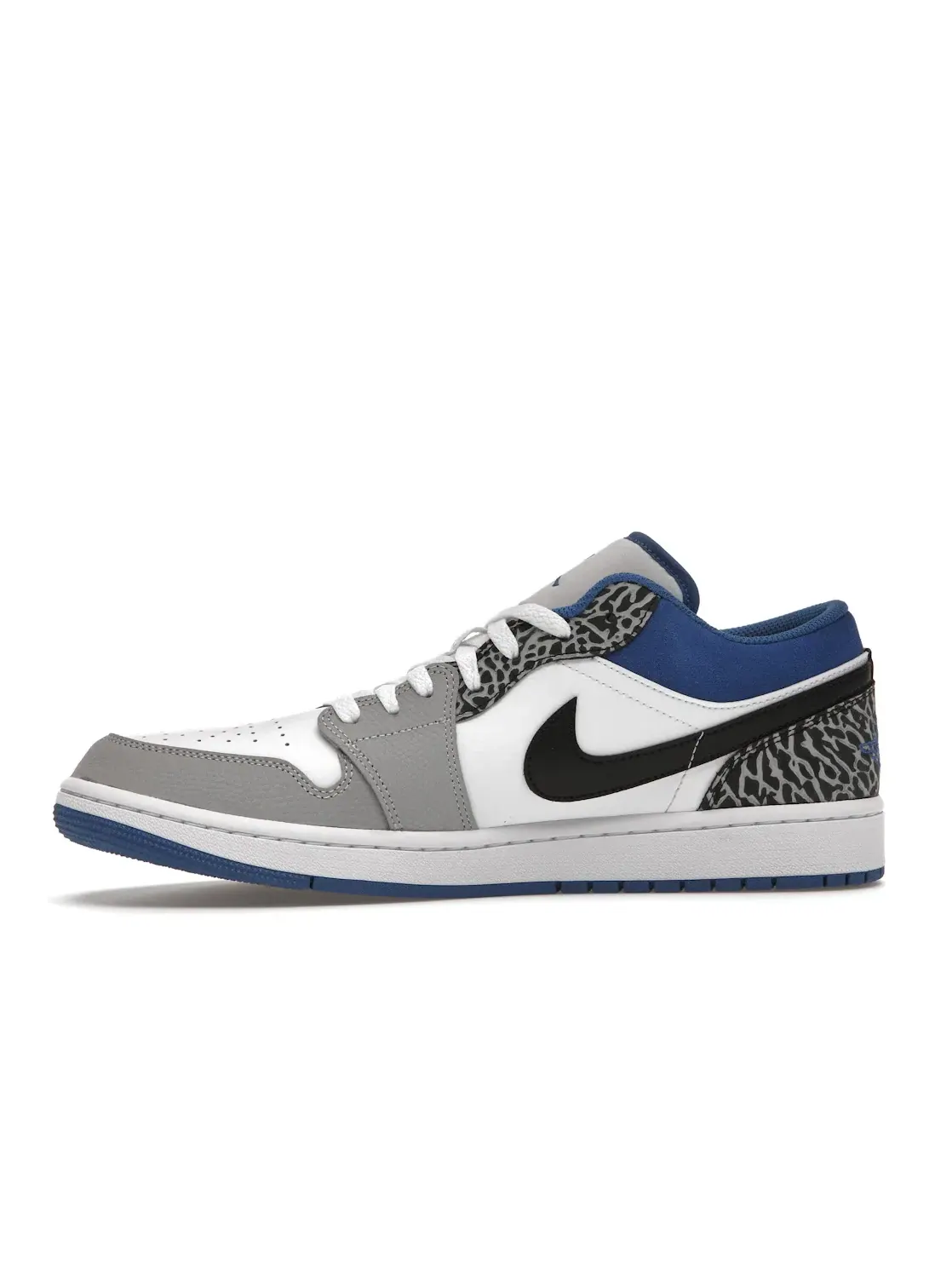 Мужские кроссовки с принтом Jordan 1 Low SE Jordan — изображение 3 из 4, белый/серый-синий-черный