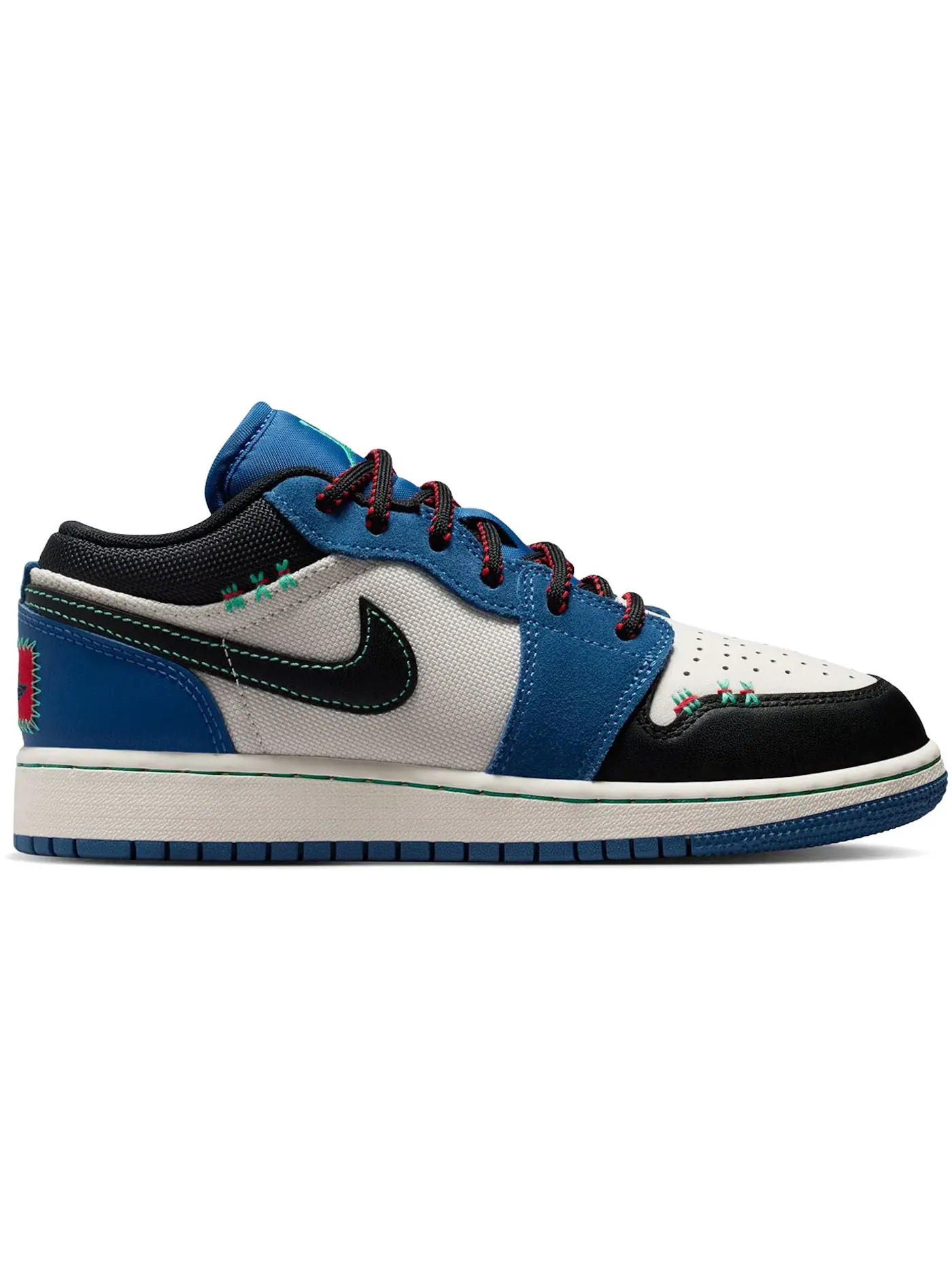 Мужские кроссовки с длинным язычком Jordan 1 Low SE Jordan — изображение 1 из 1, синий/черный/красный