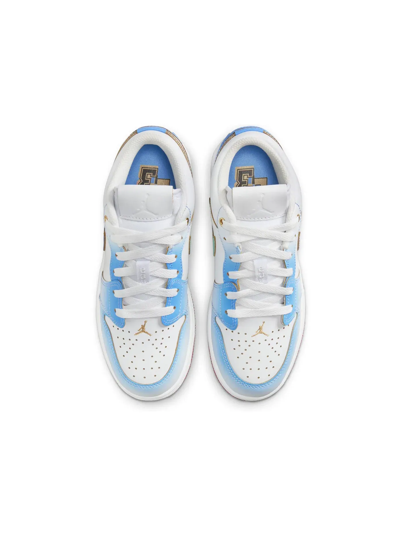 Детские кроссовки Lifestyle Jordan 1 Low SE Jordan — изображение 3 из 4, белый/белый/синий