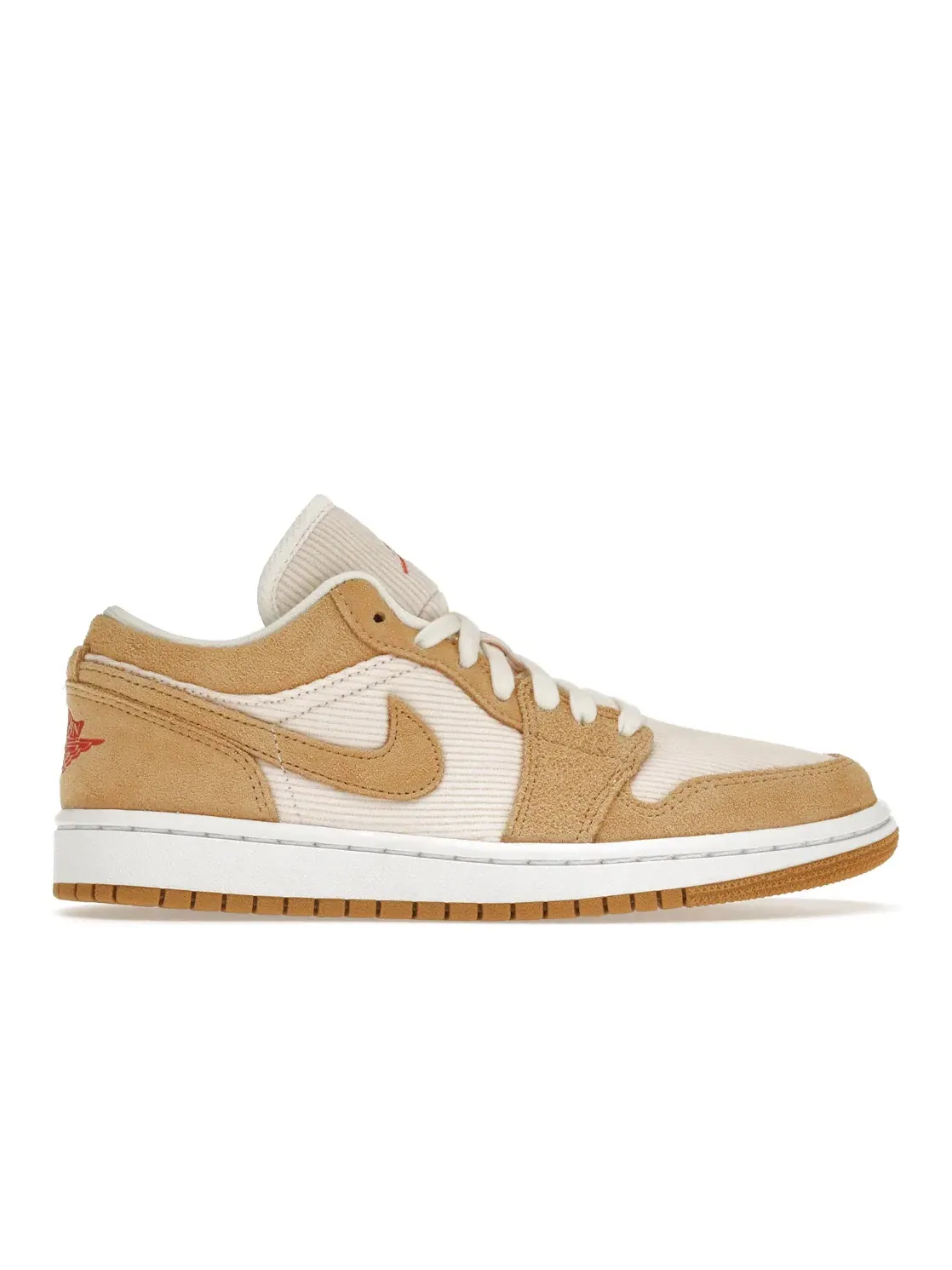 Женские кроссовки Lifestyle с вельветовым верхом Jordan 1 Low SE — изображение 1 из 4, оранжевый-оранжевый