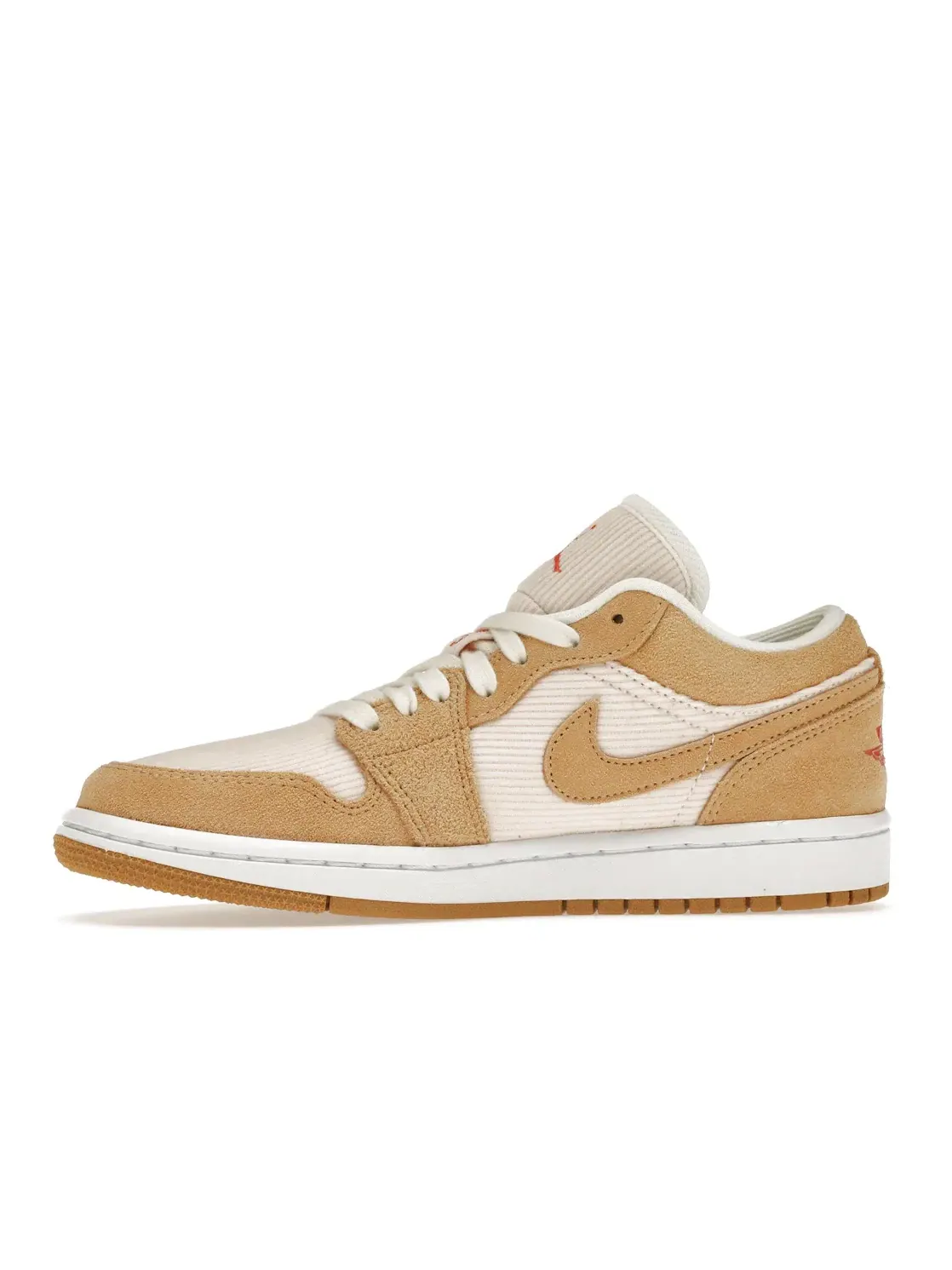 Женские кроссовки Lifestyle с вельветовым верхом Jordan 1 Low SE — изображение 3 из 4, оранжевый-оранжевый