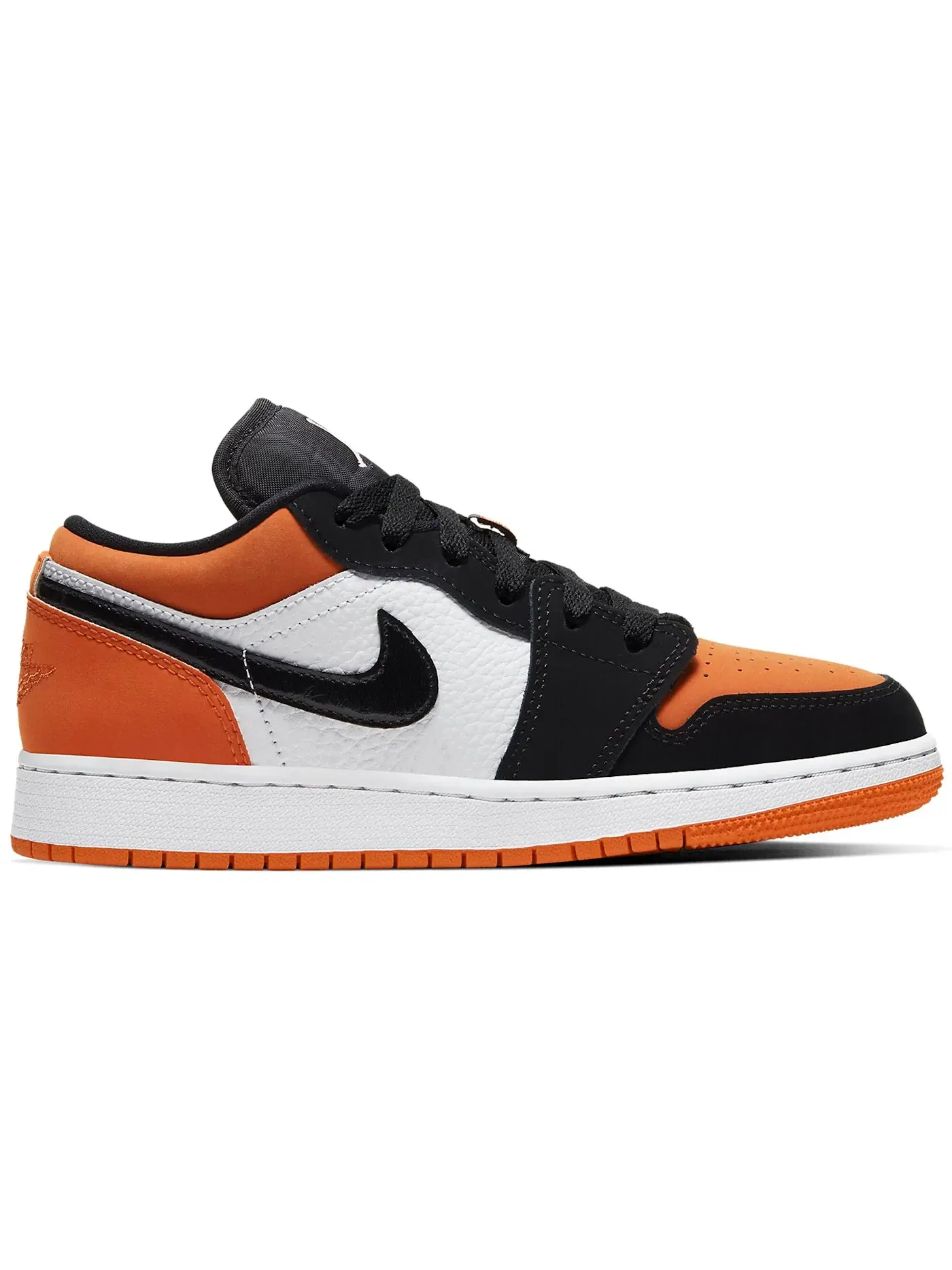 Детские кроссовки для мальчиков с принтом Jordan 1 Low Jordan — изображение 1 из 1, черный/белый