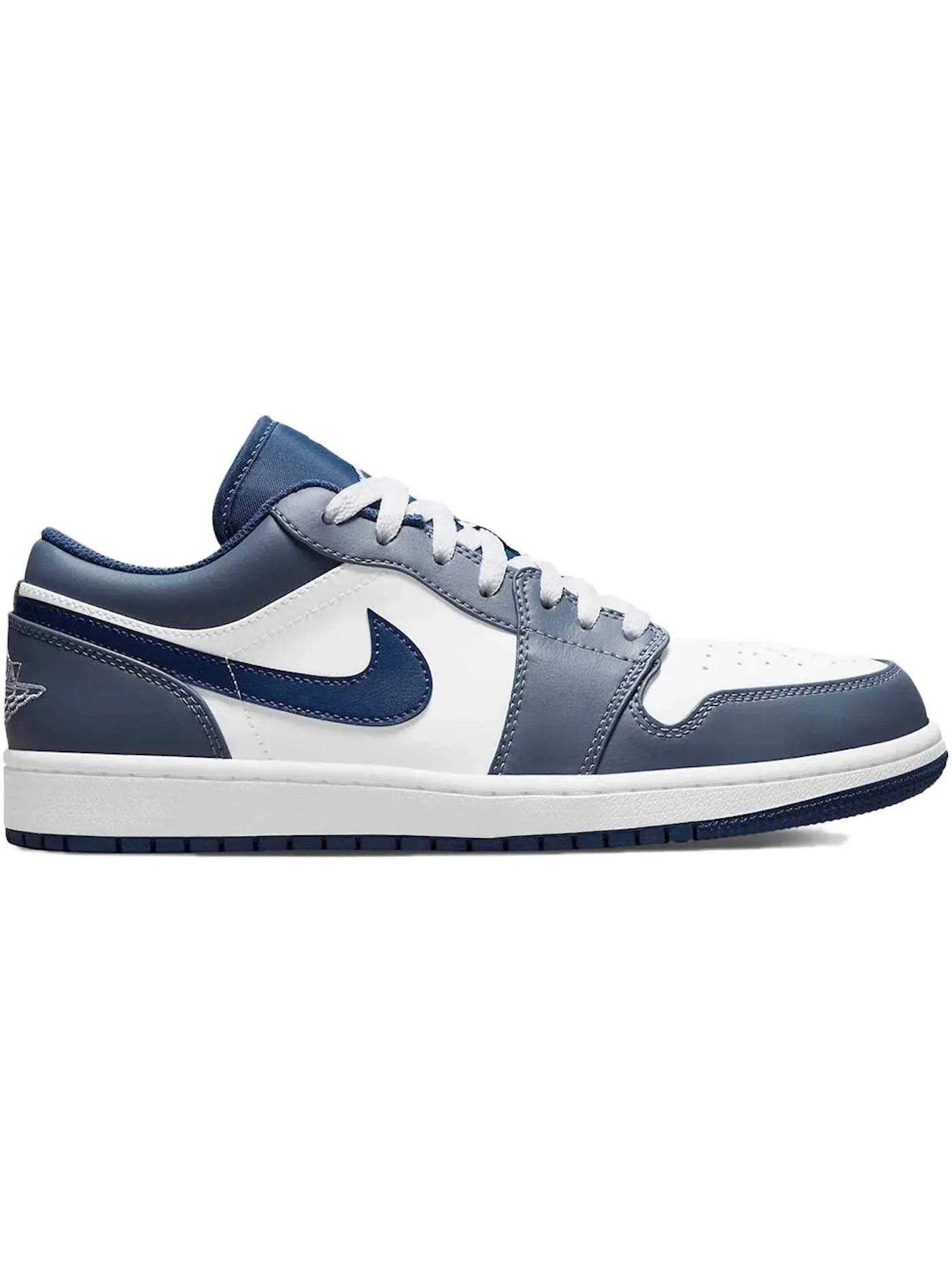 Детские кроссовки с низким верхом Jordan 1 Low — изображение 1 из 1, белый/синий/темно-синий