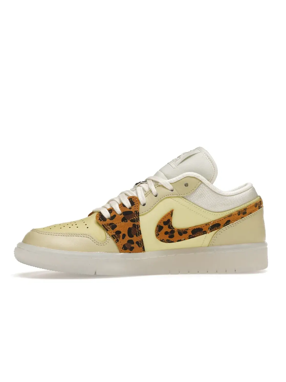 Женские кроссовки с принтом Jordan 1 Low Jordan — изображение 3 из 4, белый/желтый-прозрачный