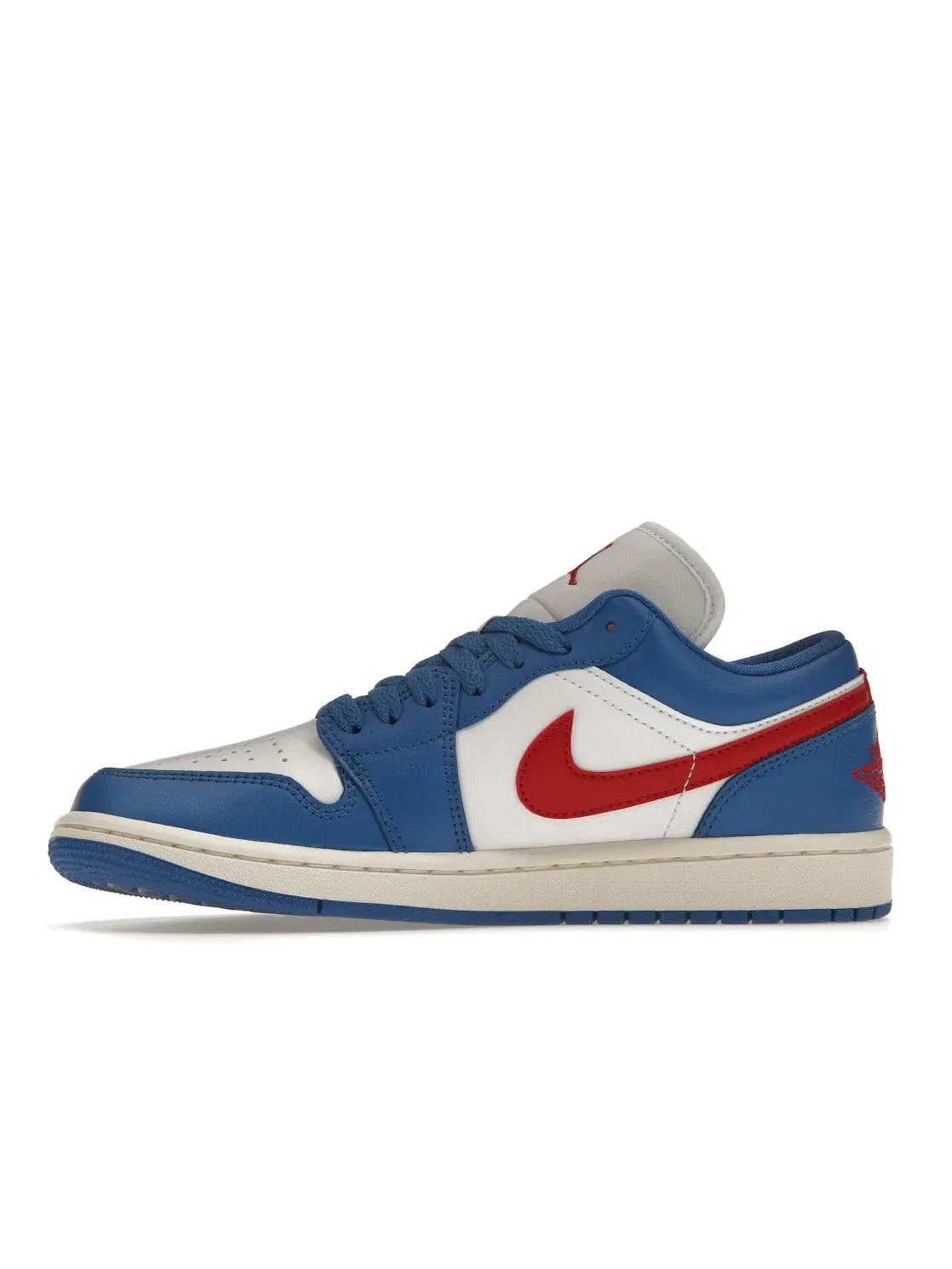 Женские кроссовки Lifestyle с цветовой блокировкой Jordan 1 Low — изображение 3 из 4, синий/красный/белый