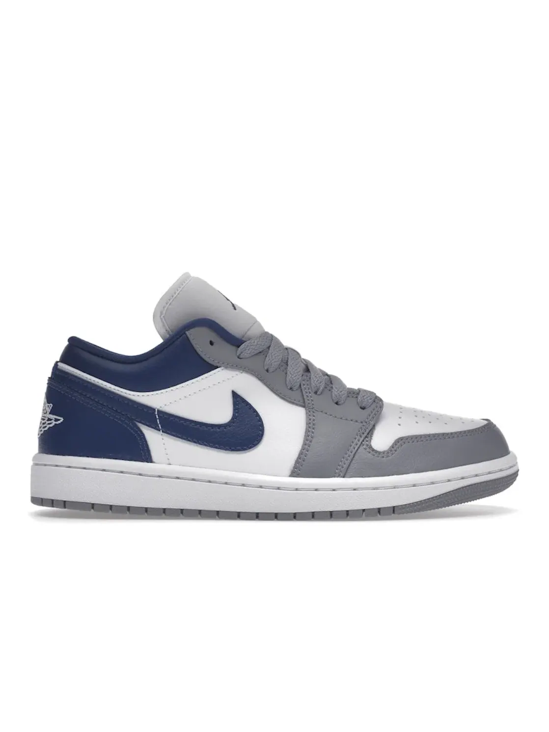 Женские кроссовки с кожаным верхом Jordan 1 Low — изображение 1 из 4, белый/синий