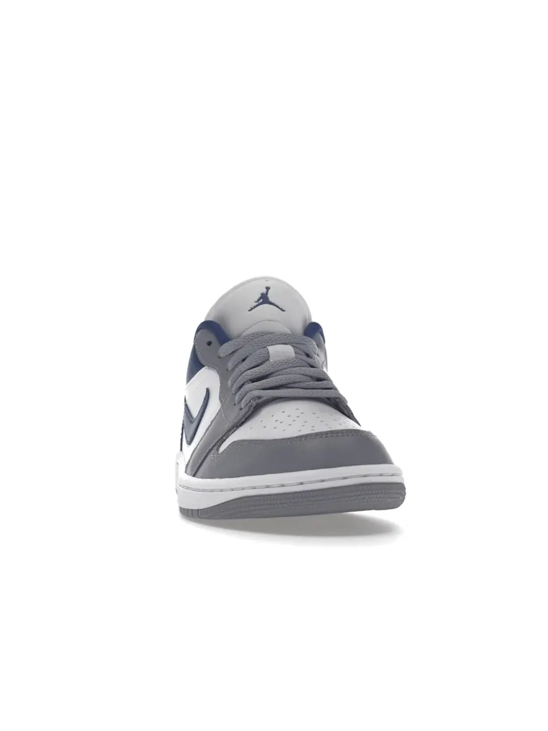 Женские кроссовки с кожаным верхом Jordan 1 Low — изображение 2 из 4, белый/синий