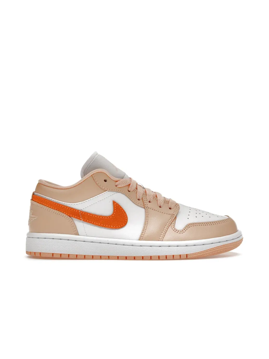 Женские кроссовки с вдохновленным закатом дизайном Jordan 1 Low Jordan — изображение 1 из 4, белый/яркий
