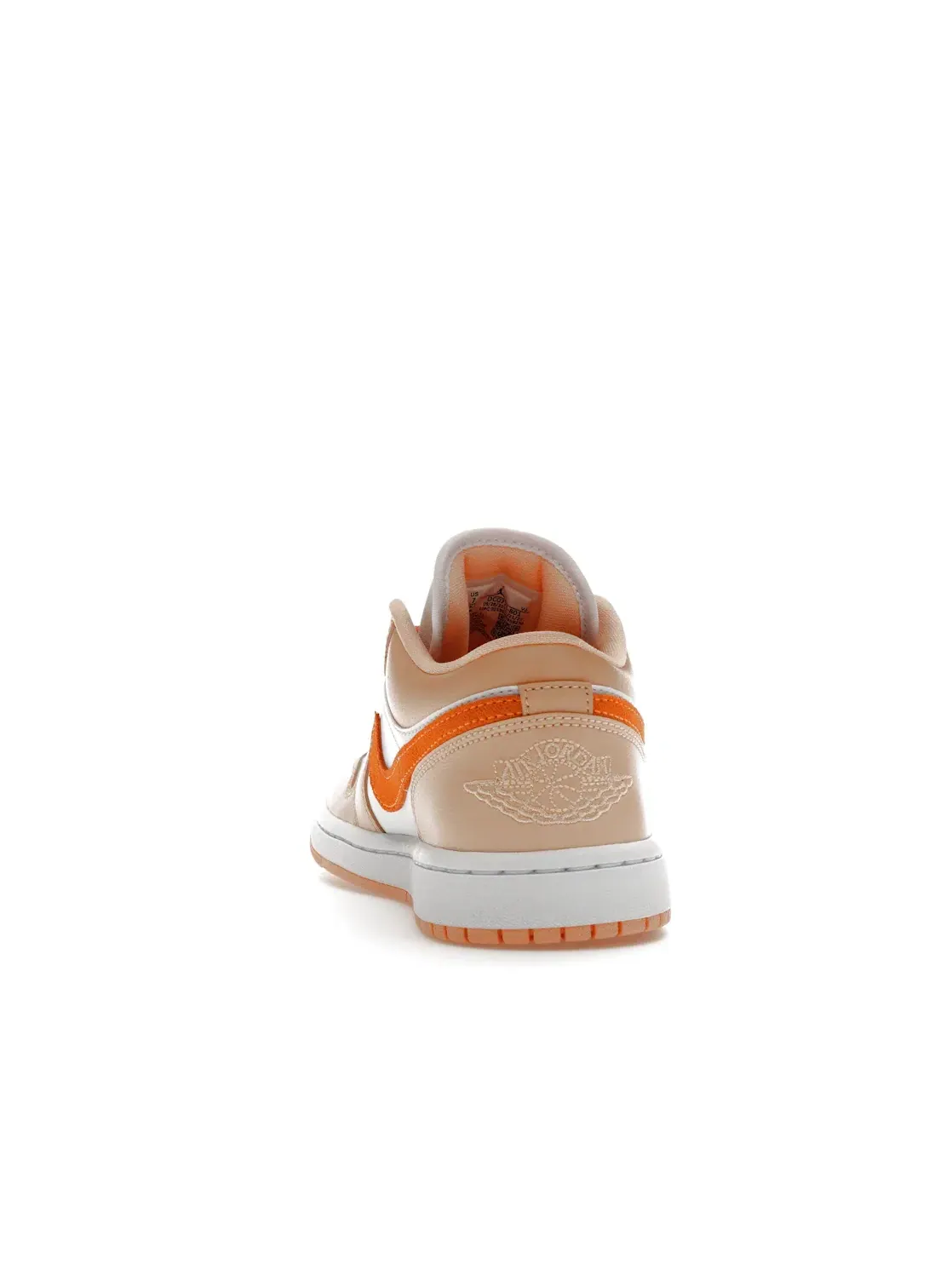 Женские кроссовки с вдохновленным закатом дизайном Jordan 1 Low Jordan — изображение 4 из 4, белый/яркий