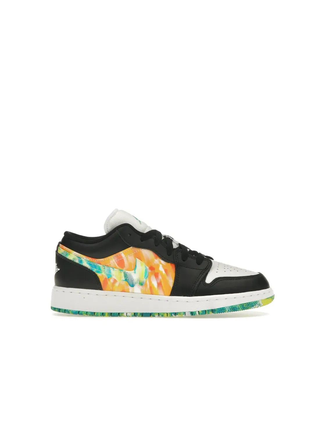 Детские кроссовки с принтом тай-дай Jordan 1 Low Jordan — изображение 1 из 4, мульти/черный/белый