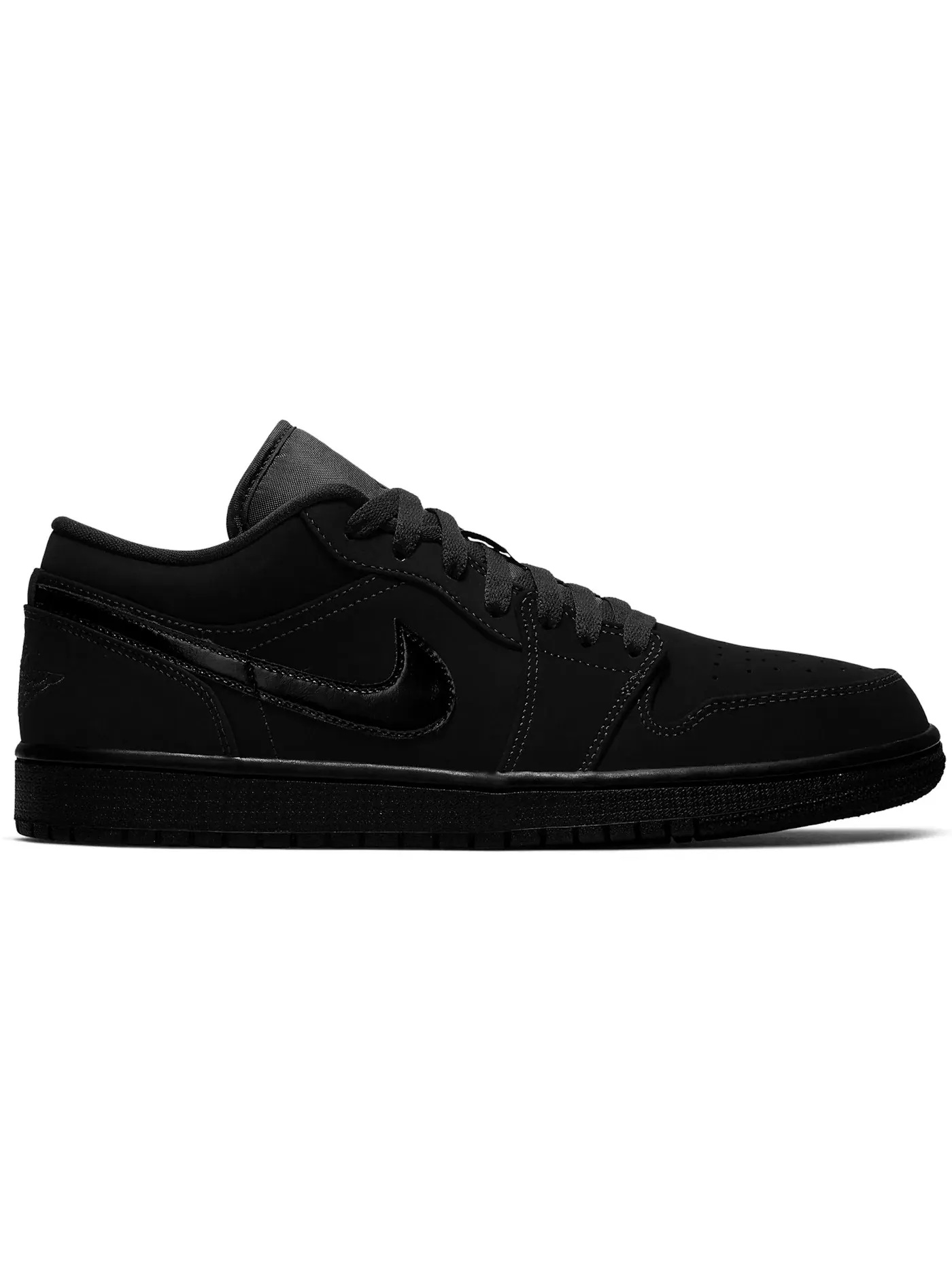 Мужские кроссовки Lifestyle Jordan 1 Low — изображение 1 из 1, черный/черный-черный