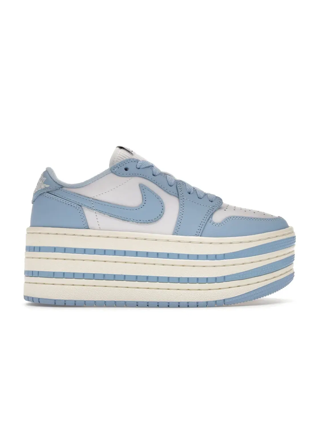 Женские кроссовки Lifestyle с принтом Jordan 1 Low Triple Stack Jordan — изображение 1 из 4, синий/белый//синий