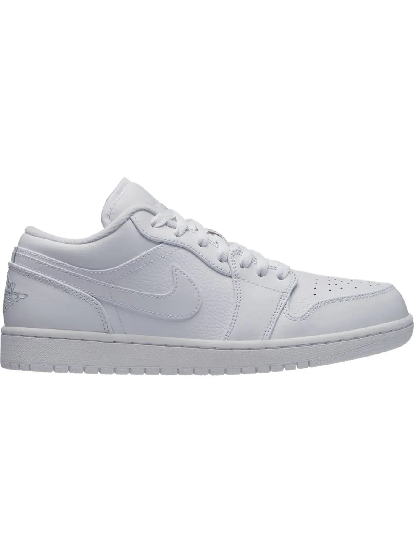 Мужские кроссовки кожаные Jordan 1 Low — изображение 1 из 1, белый/платиновый