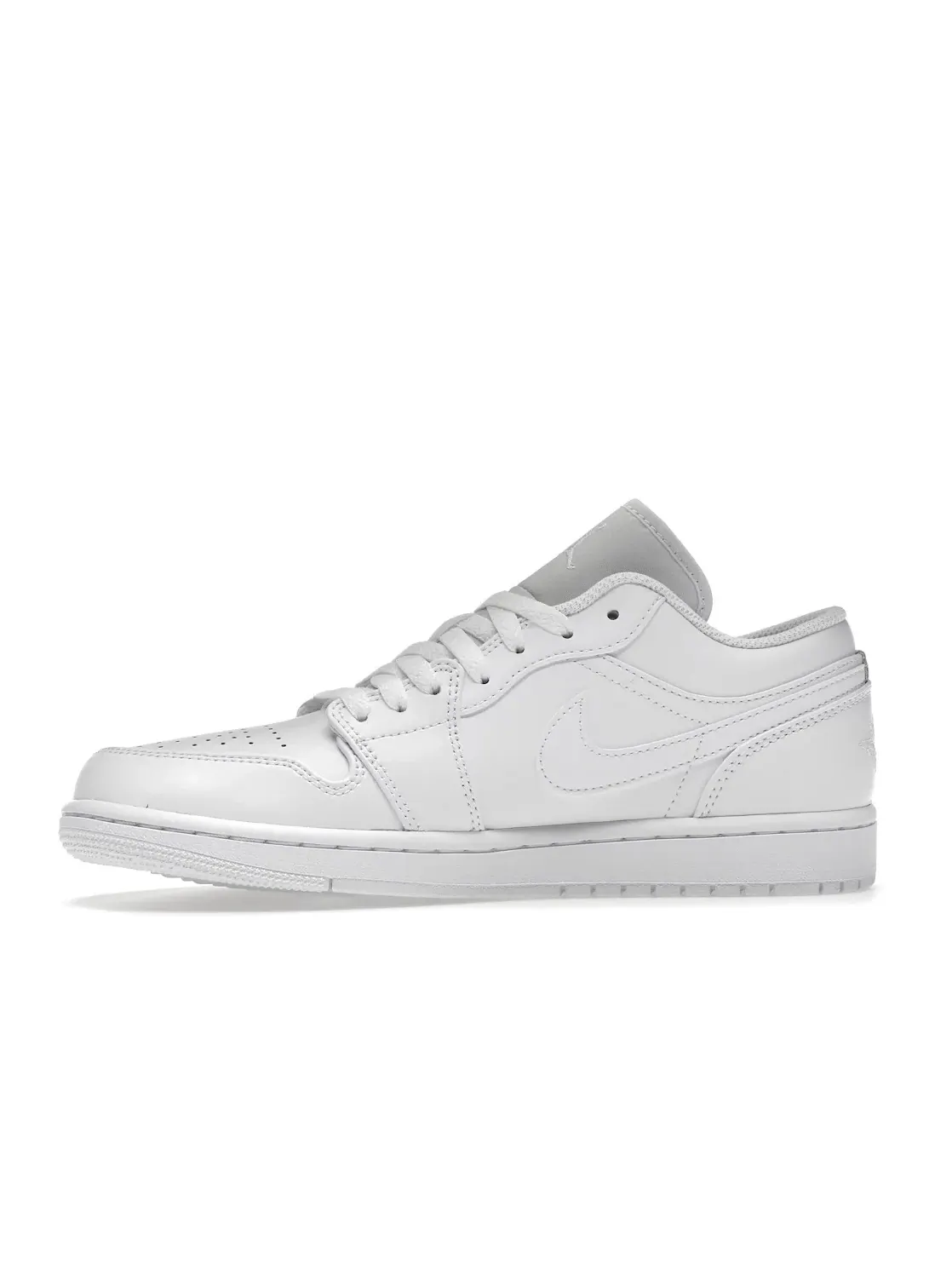 Мужские кроссовки кожаные Triple White Jordan 1 Low Jordan — изображение 3 из 4, белый/белый