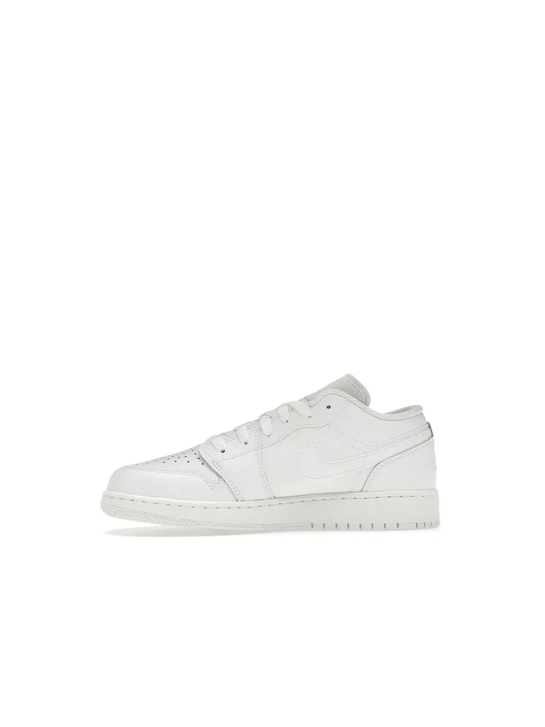 Детские кроссовки с цельным верхом Jordan 1 Low Jordan — изображение 3 из 4, белый/белый/белый