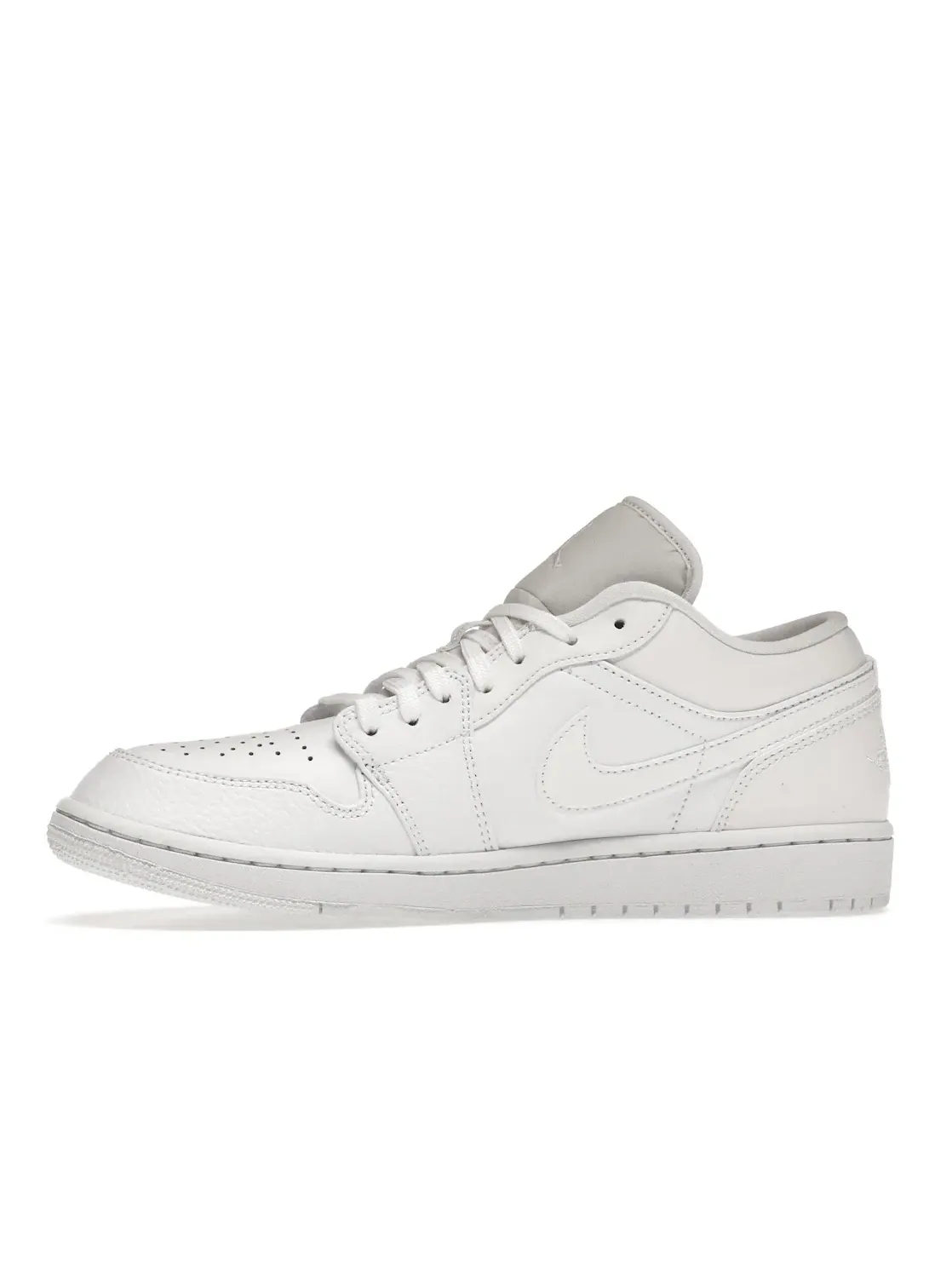Мужские кроссовки с тисненой кожей Air Jordan 1 Low Jordan — изображение 3 из 4, белый/белый/белый
