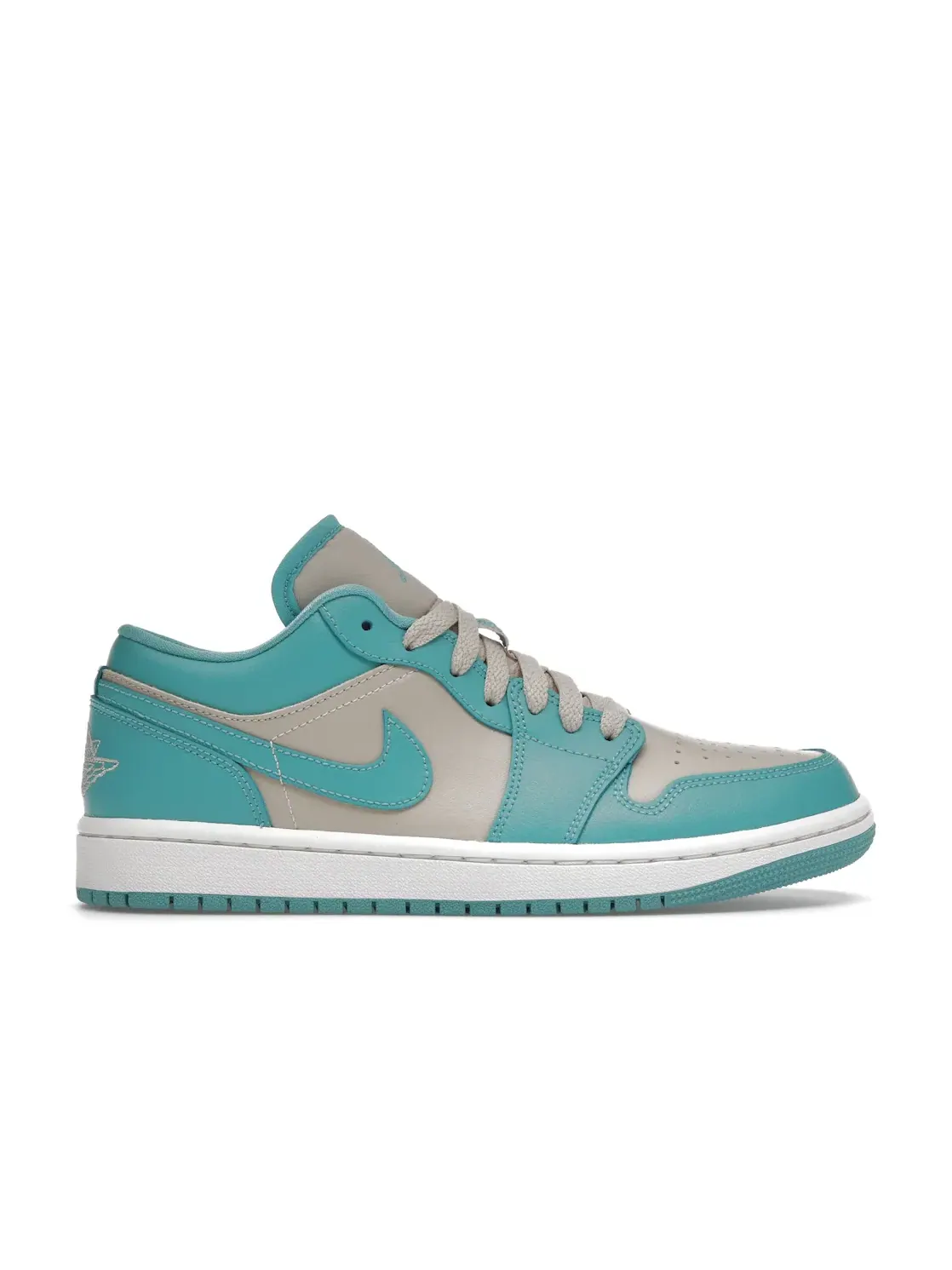 Женские кроссовки с низким верхом Jordan 1 Low Tropical Teal Jordan, Sanddrift/Washed Teal-Sail — изображение 1 из 4