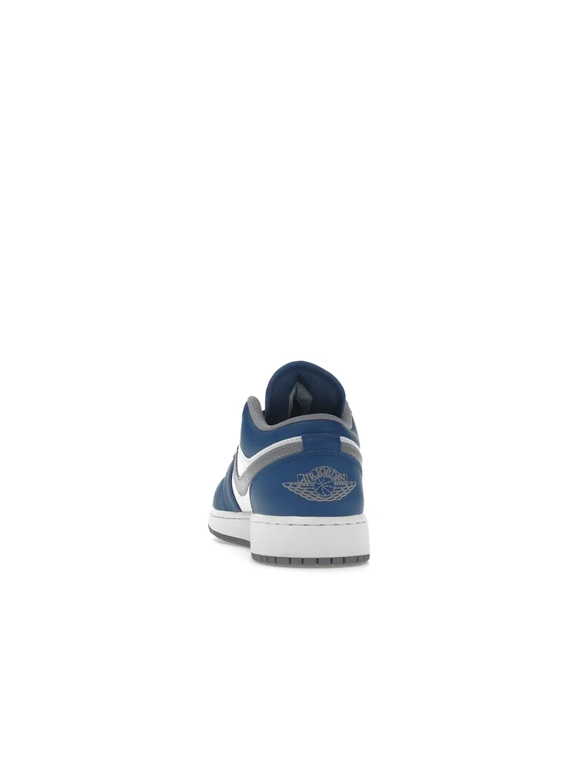Детские кроссовки с перфорированным носком Jordan 1 Low True Blue Jordan — изображение 4 из 4, синий/серый/белый