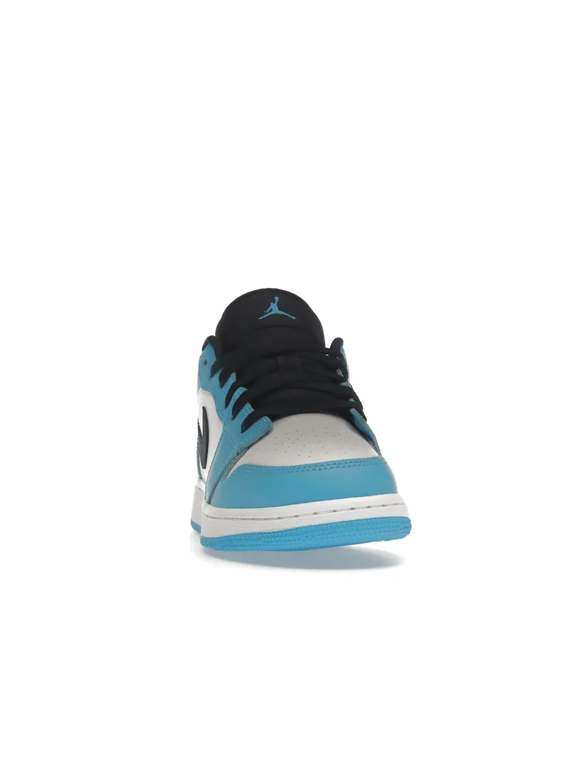 Детские кроссовки для мальчиков кожаные с принтом Jordan 1 Low — изображение 2 из 4, белый/темный синий