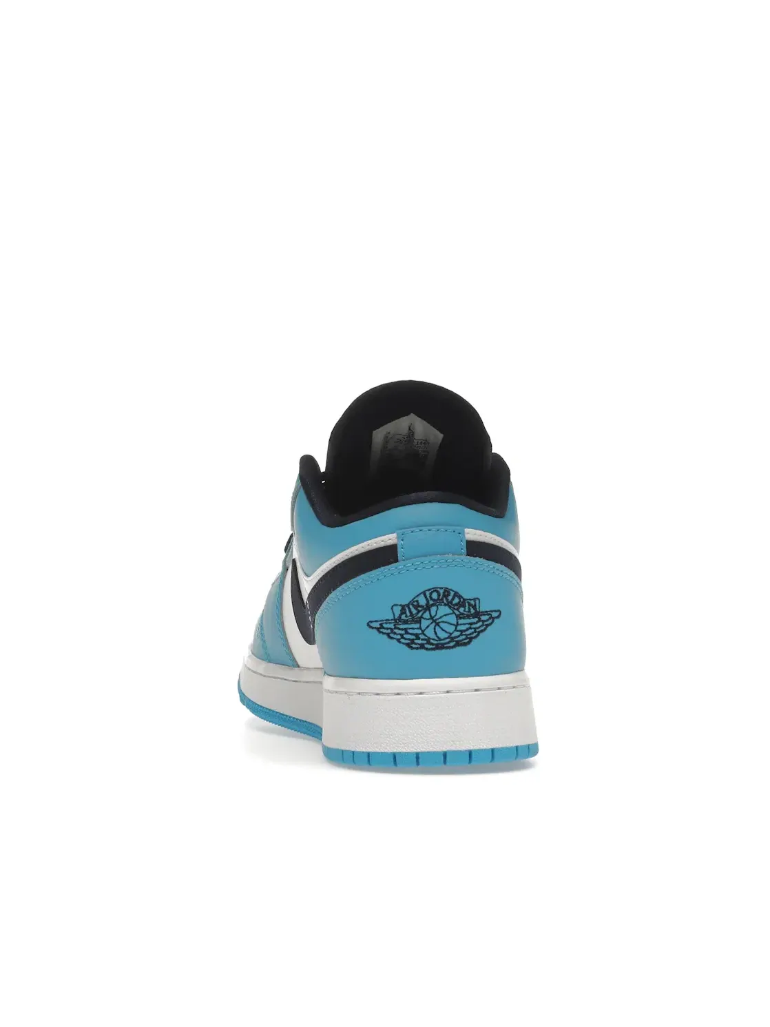 Детские кроссовки для мальчиков кожаные с принтом Jordan 1 Low — изображение 4 из 4, белый/темный синий