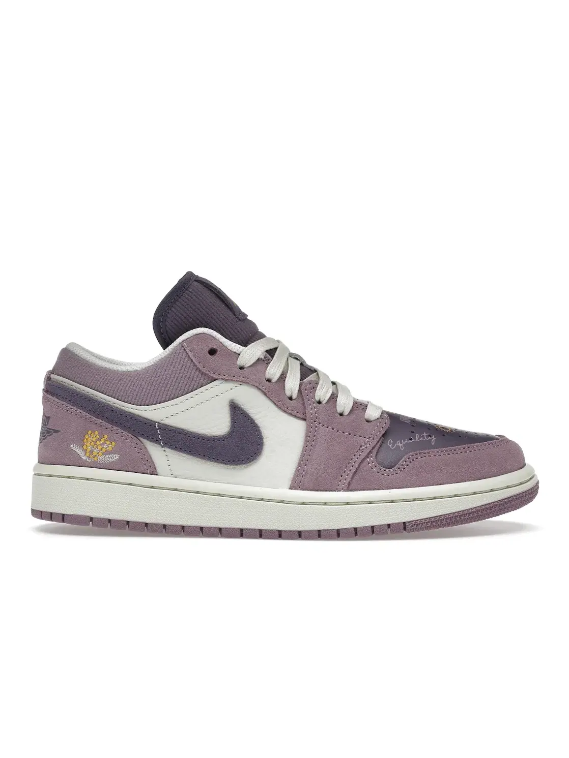 Женские кроссовки с принтом Jordan 1 Low Unity Jordan — изображение 1 из 4, фиолетовый/-фиолетовый