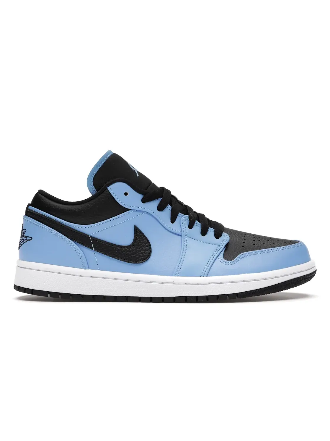 Мужские кроссовки Lifestyle с принтом Jordan 1 Low University Blue Black — изображение 1 из 4, синий/черный-белый