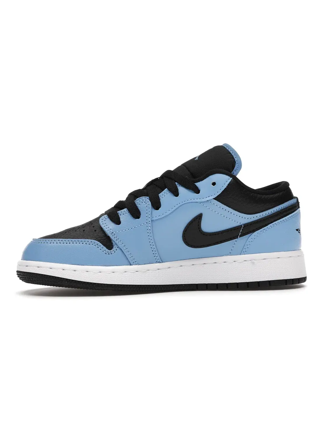 Детские кроссовки Lifestyle с принтом Jordan 1 Low University Blue Black — изображение 2 из 3, синий/черный-белый