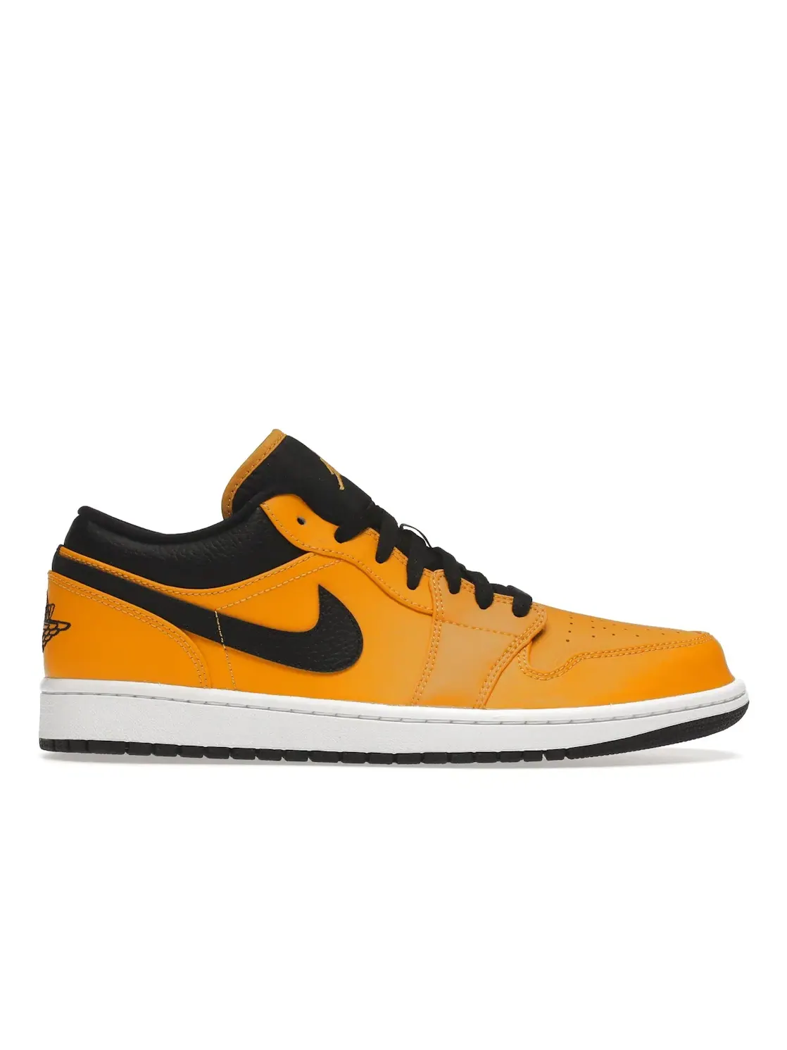 Мужские кроссовки с кожаным верхом Jordan 1 Low Jordan — изображение 1 из 4, золотистый черный белый