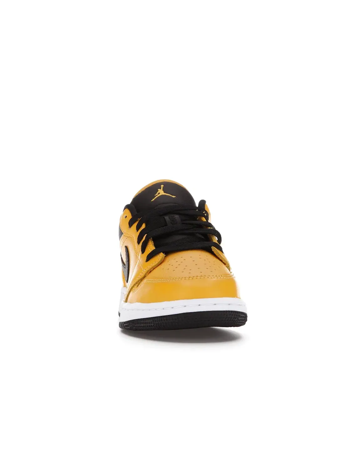 Детские кроссовки Lifestyle с перфорированным носком Jordan 1 Low Jordan — изображение 2 из 4, золотистый/черный-белый