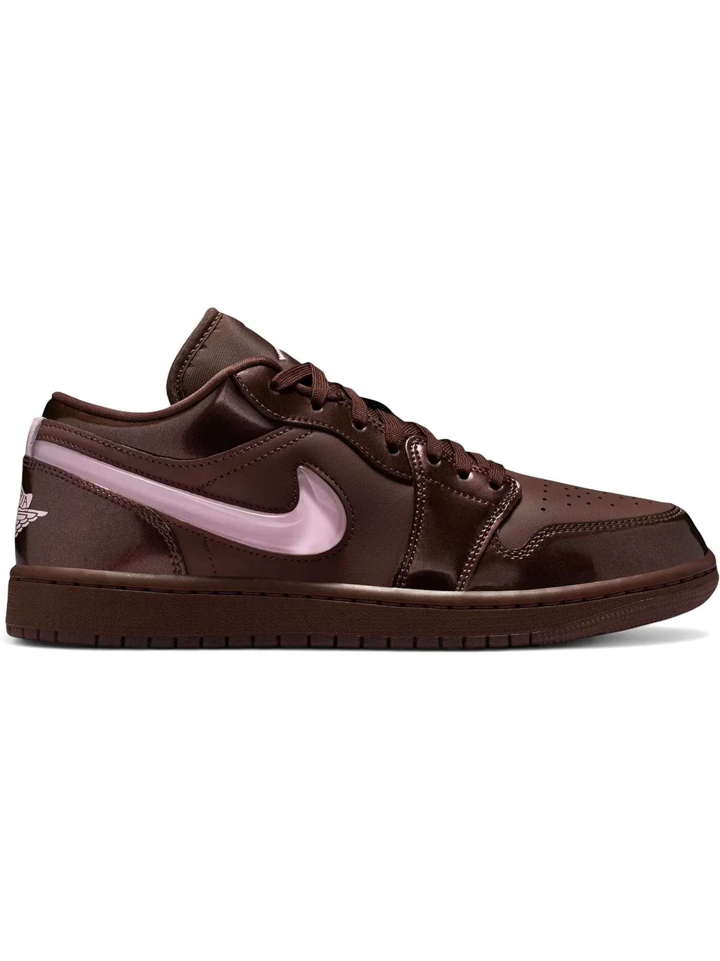 Женские кроссовки Lifestyle с длинным язычком Jordan 1 Low — изображение 1 из 1, розовый