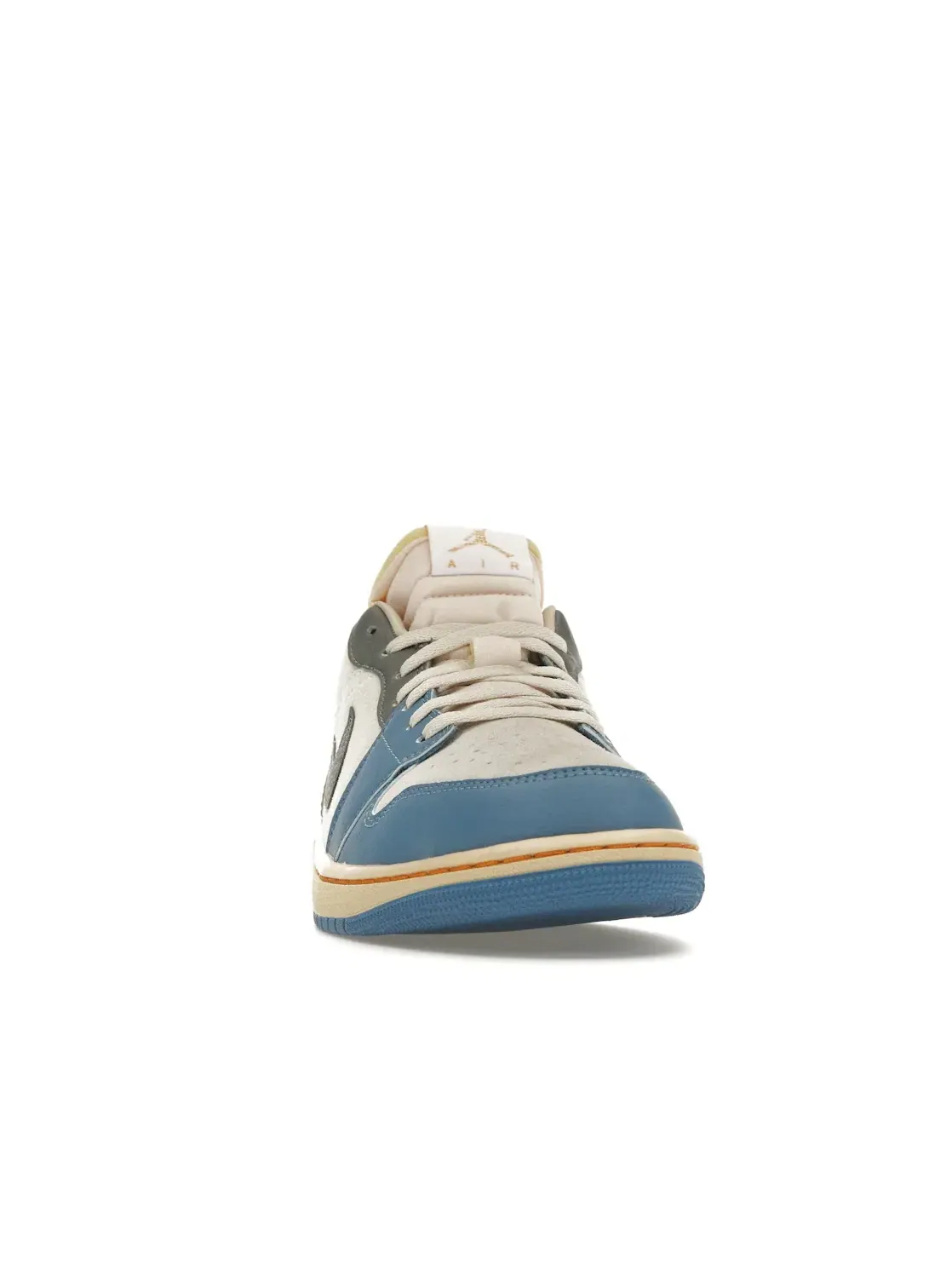 Мужские кроссовки Lifestyle с принтом Jordan 1 Low Jordan — изображение 2 из 4, белый/синий-серый
