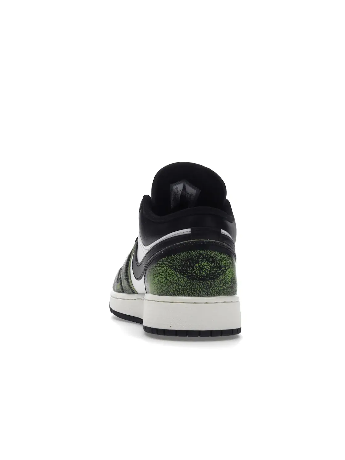 Детские кроссовки для мальчиков с выцветающим принтом Jordan 1 Low Jordan — изображение 4 из 4, черный/зеленый-белый