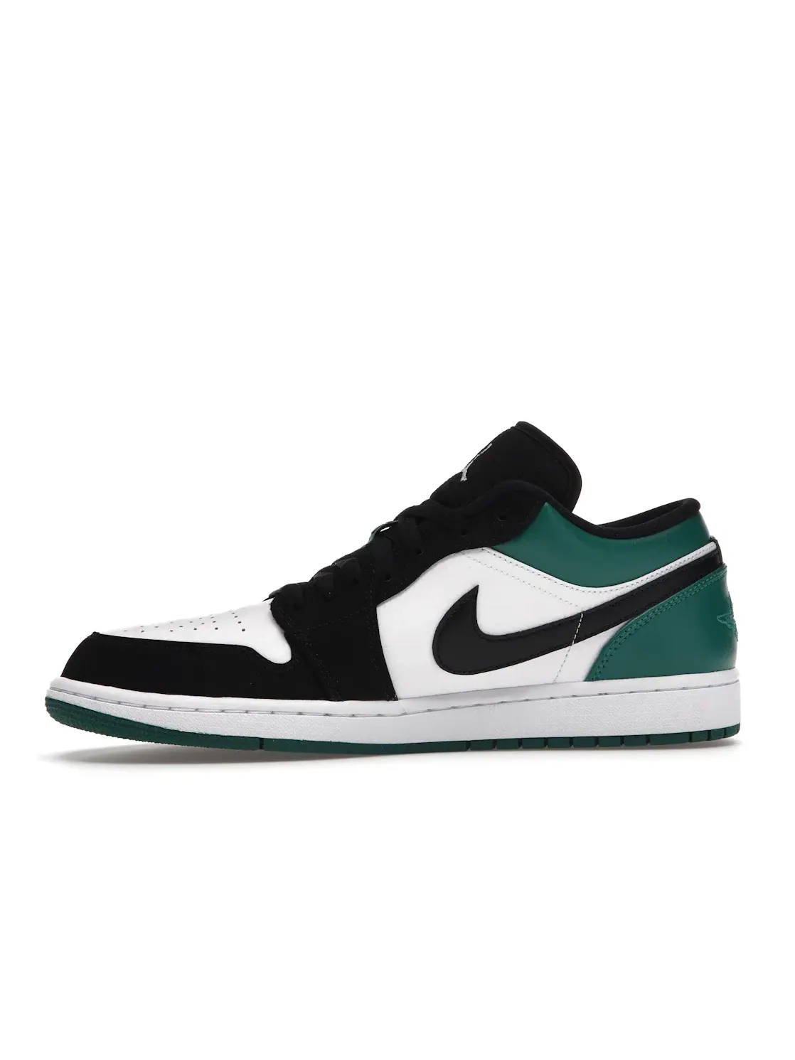 Мужские кроссовки с кожаным верхом Jordan 1 Low — изображение 3 из 4, белый/черный-зеленый