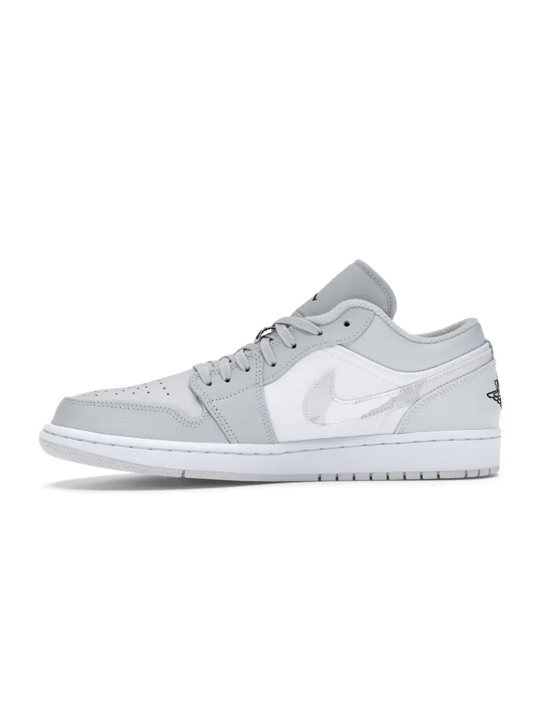 Мужские кроссовки с камуфляжным принтом Jordan 1 Low Jordan — изображение 3 из 4, белый/черный-серый