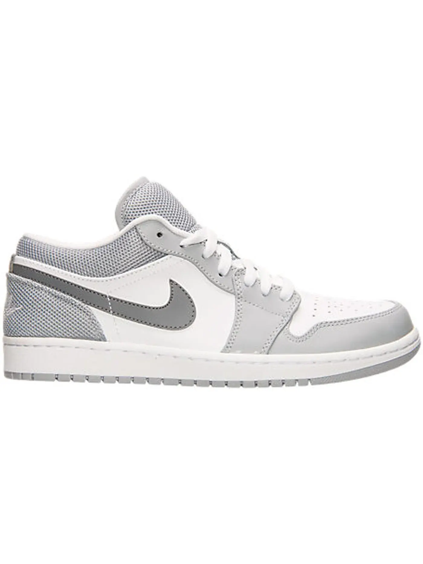 Мужские кроссовки Lifestyle Jordan 1 Low Jordan — изображение 1 из 1, белый/серый-серый
