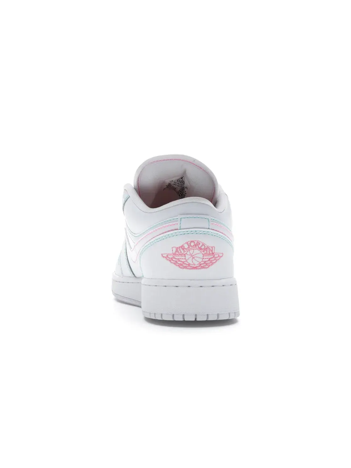 Детские кроссовки Lifestyle с цветными акцентами Jordan 1 Low — изображение 4 из 4, белый/белый-зеленый