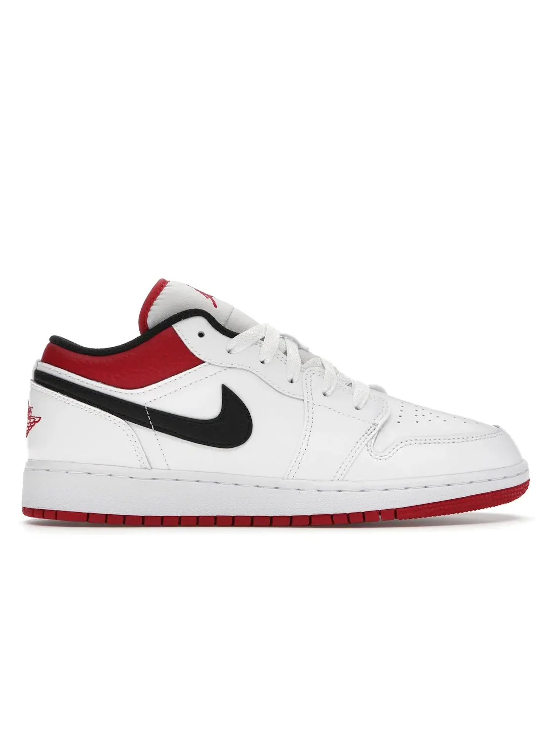 Детские кроссовки Lifestyle с кроссовками Jordan 1 Low Jordan — изображение 1 из 4, белый красный черный
