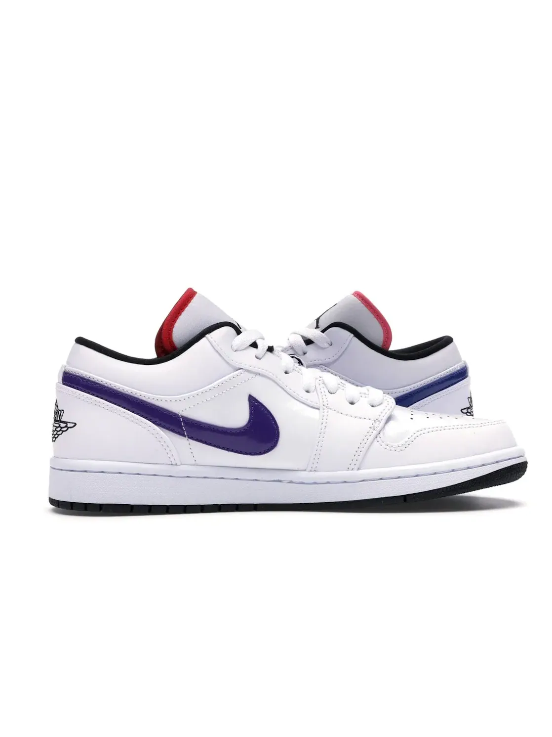 Мужские кроссовки кожаные Jordan 1 Low — изображение 3 из 4, белый/мульти--черный