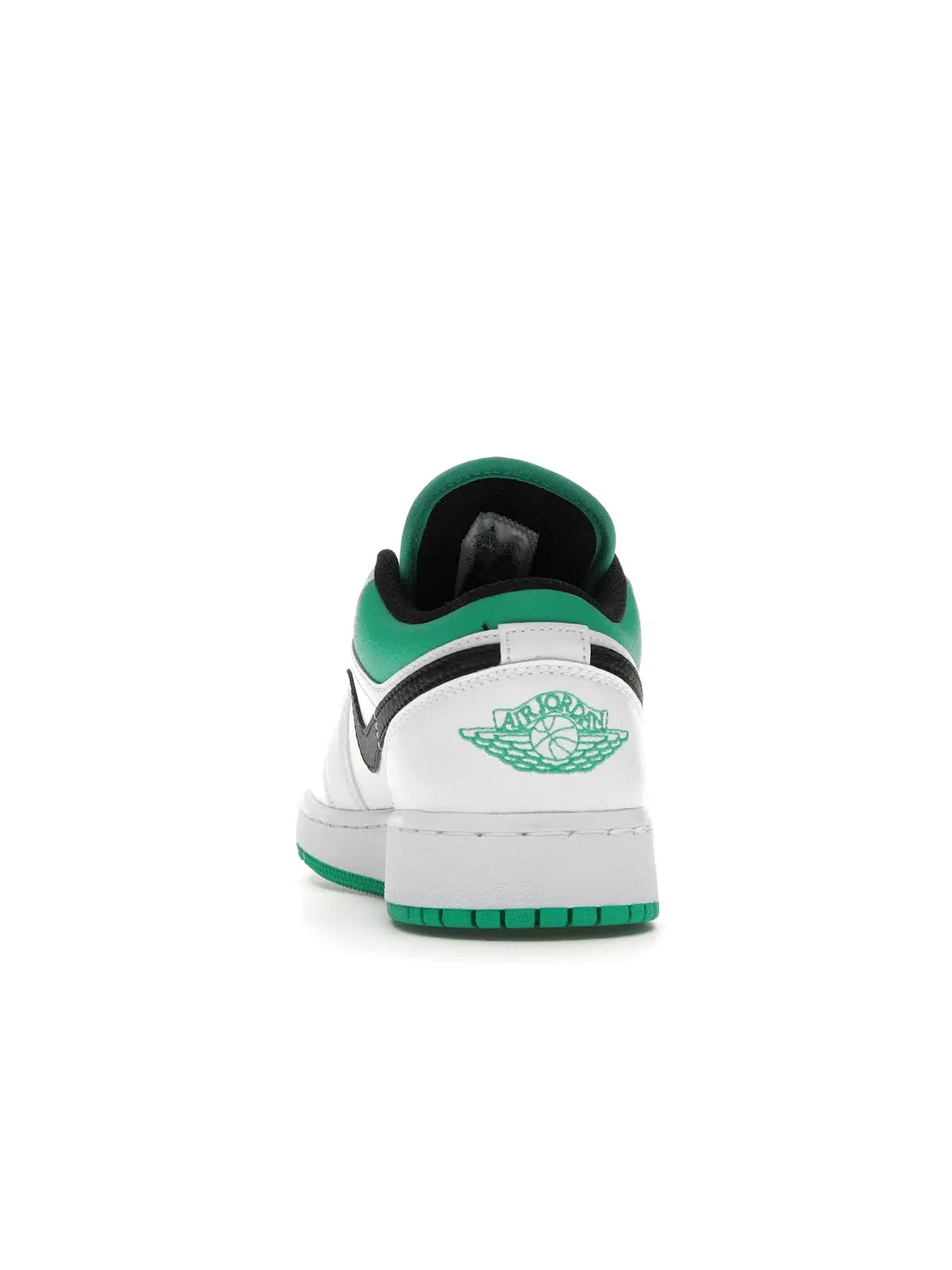 Детские кроссовки с кожаным верхом Jordan 1 Low Jordan — изображение 4 из 4, белый/зеленый-черный