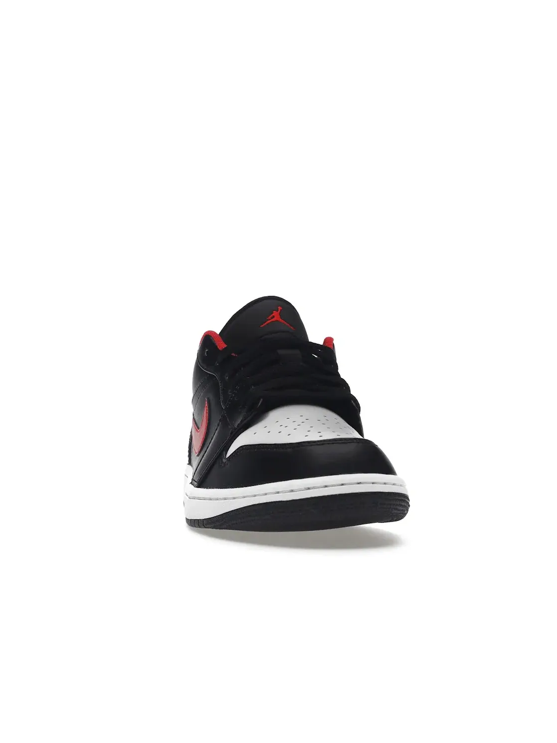 Мужские кроссовки с кожаным верхом Jordan 1 Low — изображение 2 из 4, черный/красный/белый