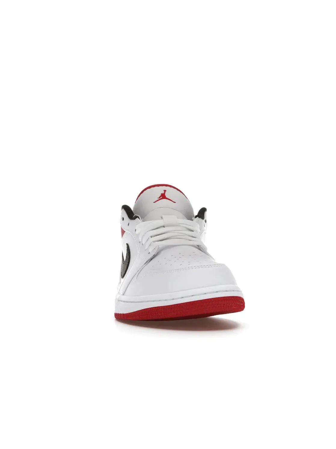Мужские кроссовки кожаные Jordan 1 Low Jordan — изображение 2 из 4, белый/красный-черный