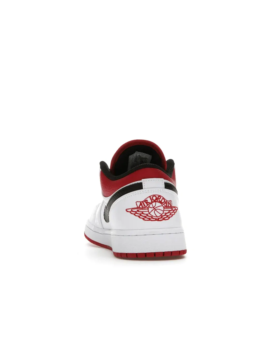 Мужские кроссовки кожаные Jordan 1 Low Jordan — изображение 4 из 4, белый/красный-черный