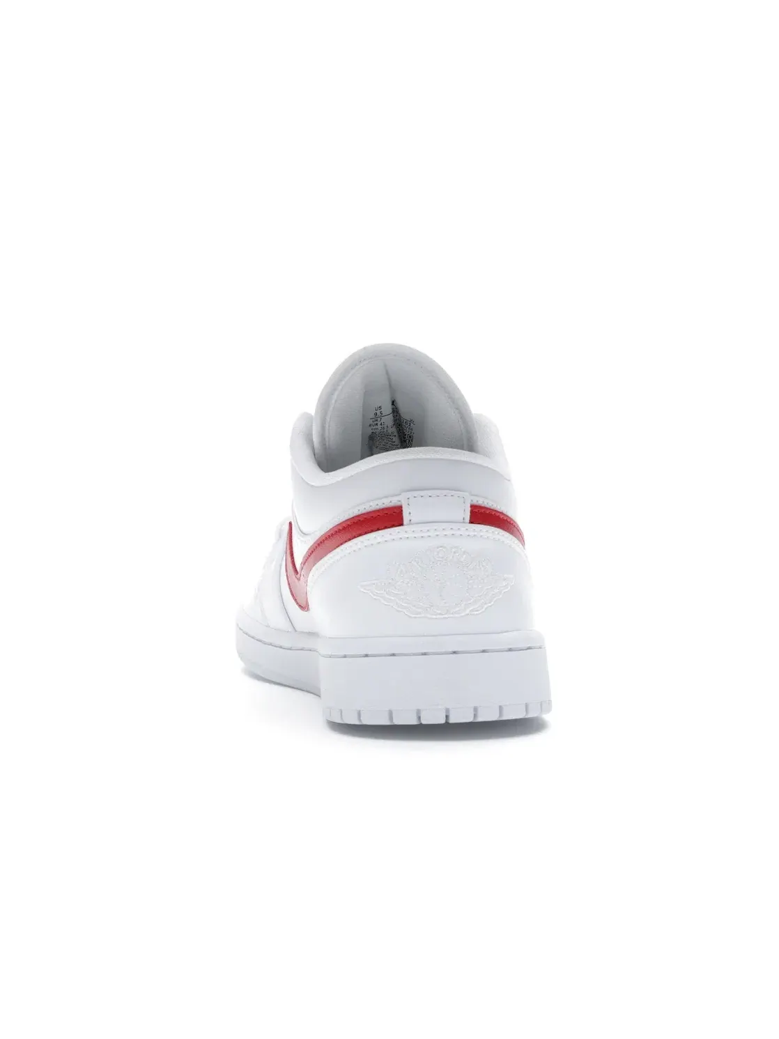 Женские кроссовки с повседневным стилем Jordan 1 Low Jordan — изображение 4 из 4, белый/красный-белый