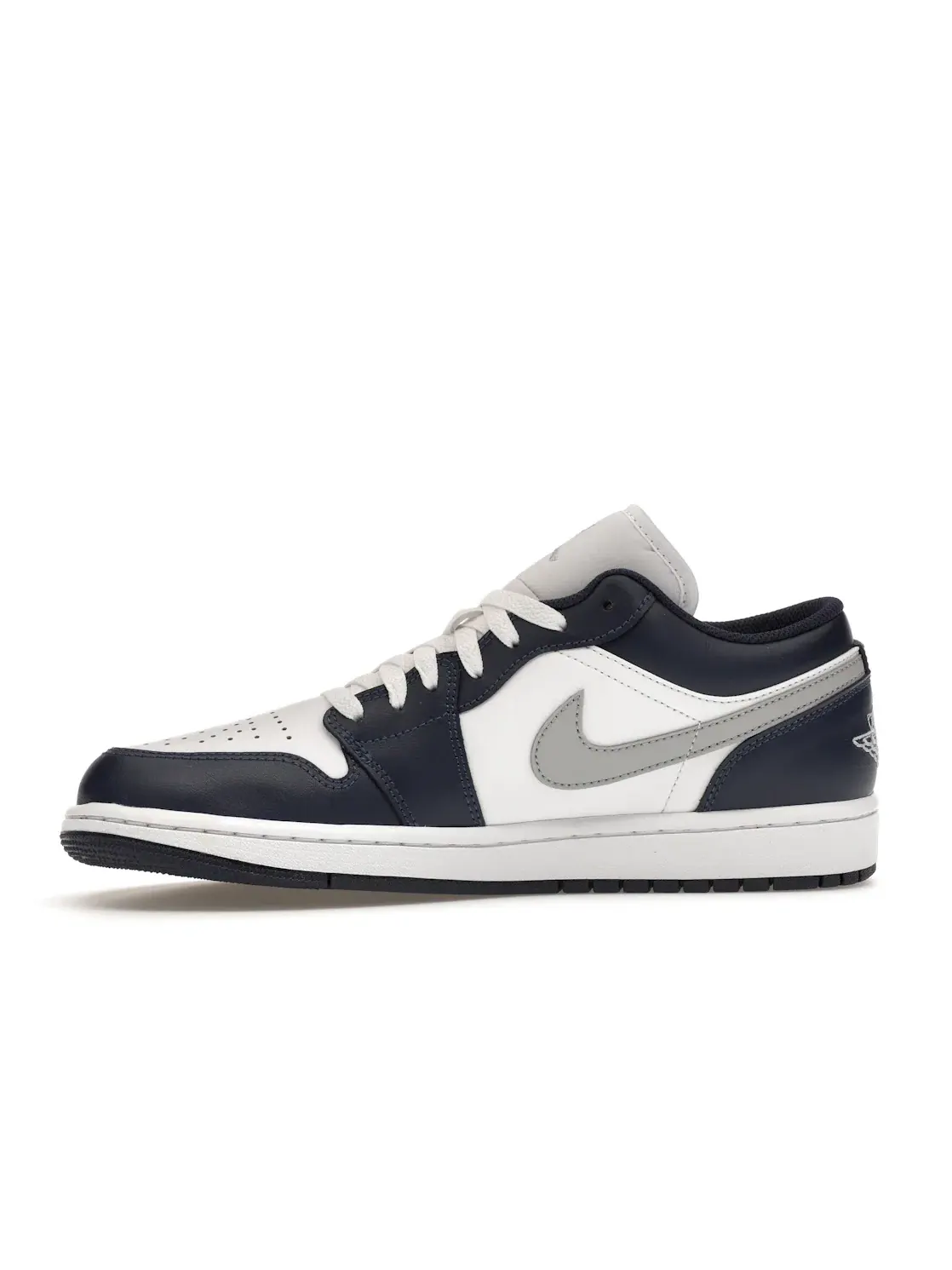 Мужские кроссовки с цветовой блокировкой Jordan 1 Low — изображение 3 из 4, белый/серый/темно-синий