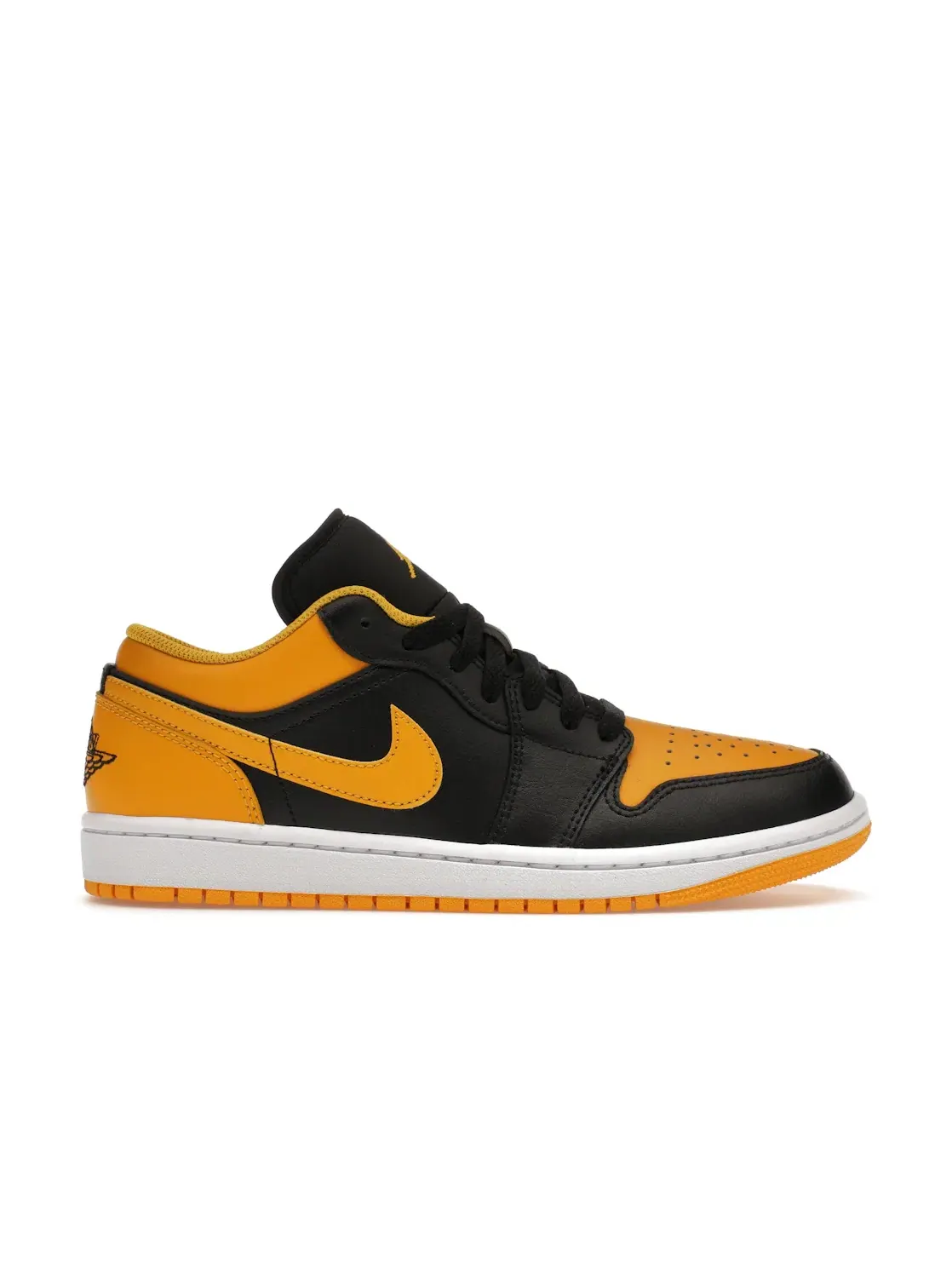 Мужские кроссовки с замшевым верхом Jordan 1 Low — изображение 1 из 4, черный/желтый/белый