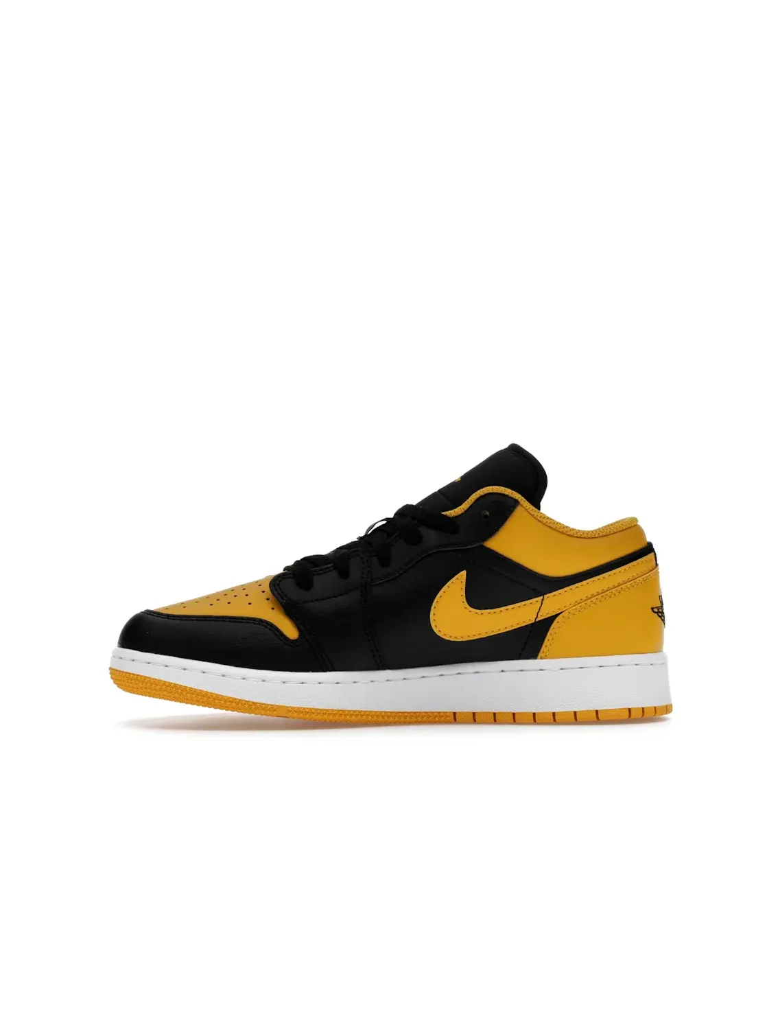 Детские кроссовки Lifestyle с контрастными акцентами Jordan 1 Low — изображение 3 из 4, черный/желтый/белый