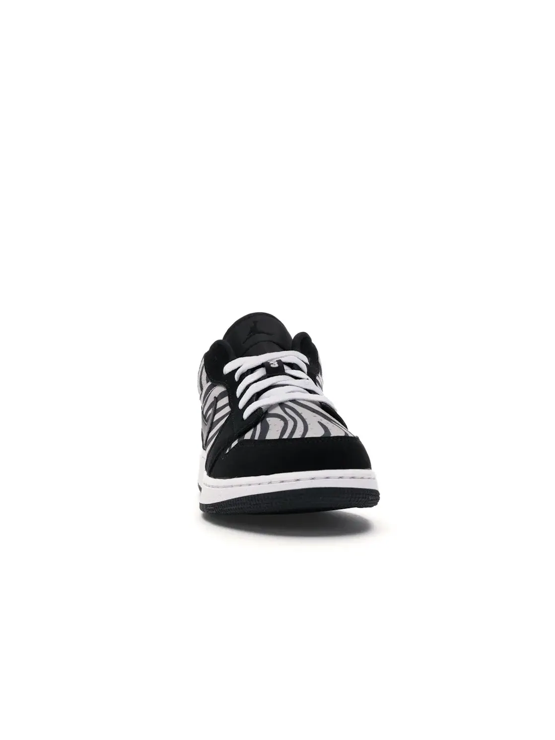 Детские кроссовки с принтом Jordan 1 Low Zebra — изображение 2 из 4, черный/белый
