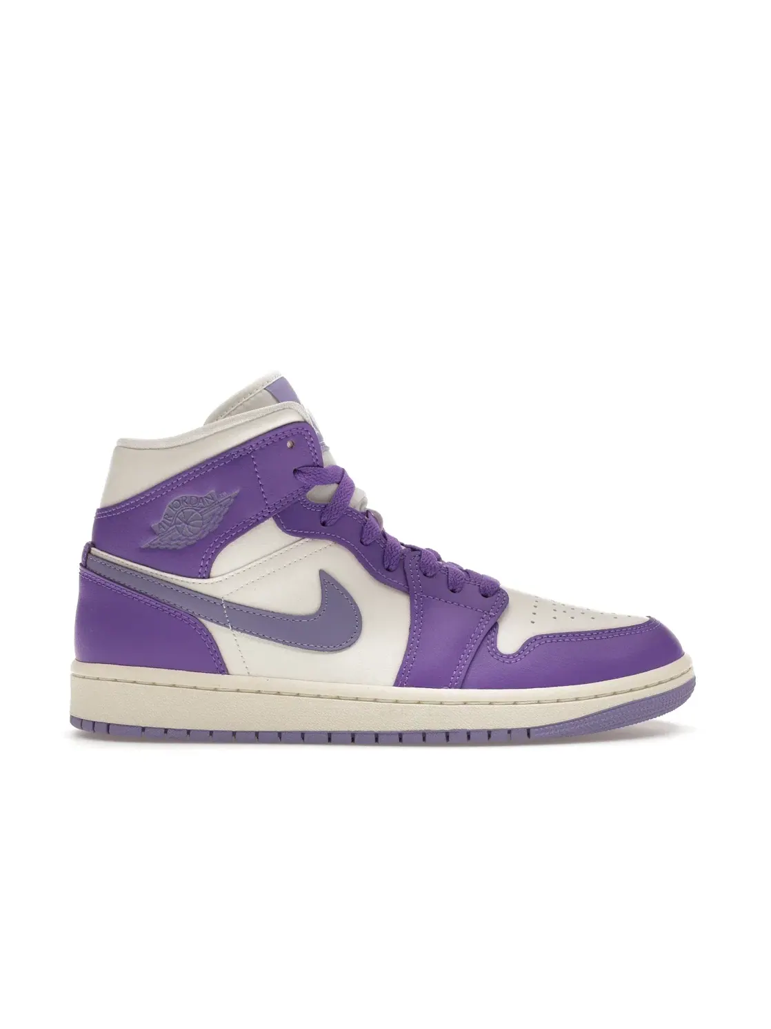 Женские кроссовки с принтом Jordan 1 Mid Jordan — изображение 1 из 4, светлый фиолетовый