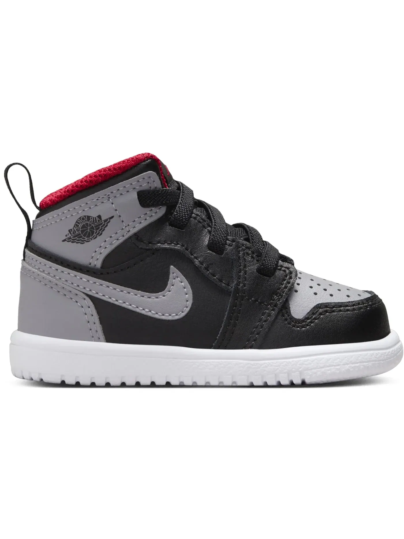 Детские кроссовки Lifestyle Jordan 1 Mid ALT Jordan Black/Fire Red/White/Cement Grey — изображение 1 из 1